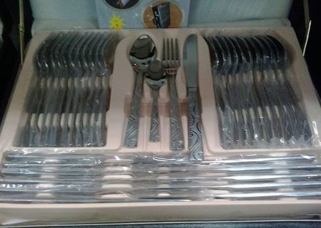 Set tacamuri din inox 72 piese