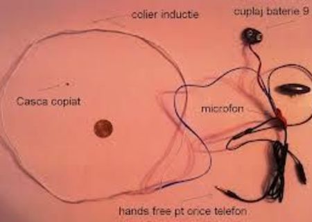 Sistem de copiat / casca de copiat / microvibratii pe timpan