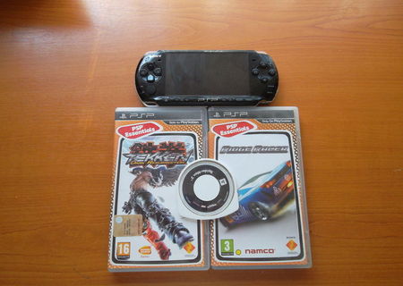 Sony Play Station Portable + trei jocuri