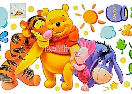 Sticker perete winnie the pooh si prietenii lui