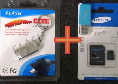 SUPER OFERTA stick USB 32Gb+card memorie Samsung 64Gb