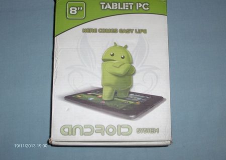 Tableta android, sistem Froyo 2.2. Ecran 8`- 21 cm.