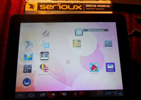 Tableta Serioux VisionTAB S800 cu procesor Cortex A8 1.2GHz, 8", 512MB