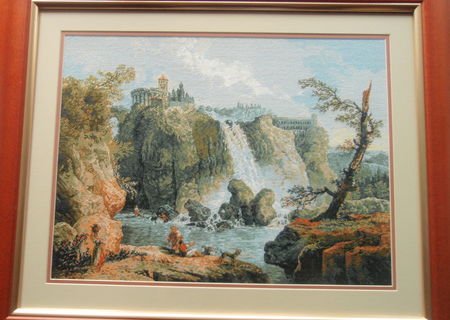 Tablou goblen - "Cascada de la Tivoli" , H. Robert