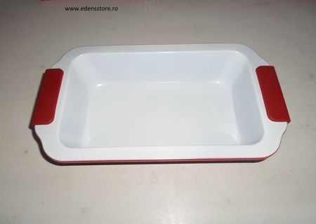 tava pentru cozonac cu interior ceramic si manere din silicon