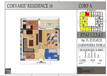 Vand apartament 2 camere 48 mp, etaj 5/5, Sos. Berceni 500 m Metrou IMG