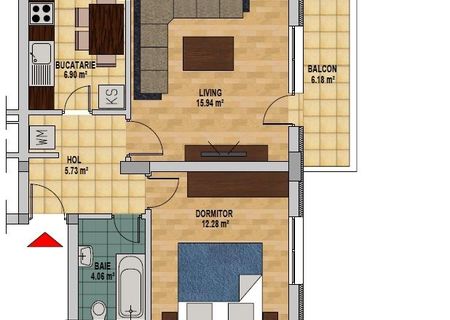 Vand apartament 2 camere, decomandat 51 mp Berceni - Sos. Oltenitei - IRA