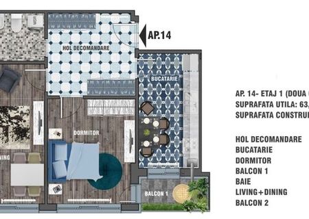 Vand apartament de Lux 2 camere 64 mp, etaj 2/5 Disponibil imediat Sos. Oltenitei Lidl