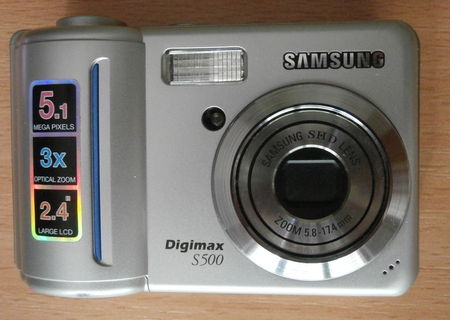 VAND camera foto SAMSUNG Digimax S500 functionala, aproape impecabila.