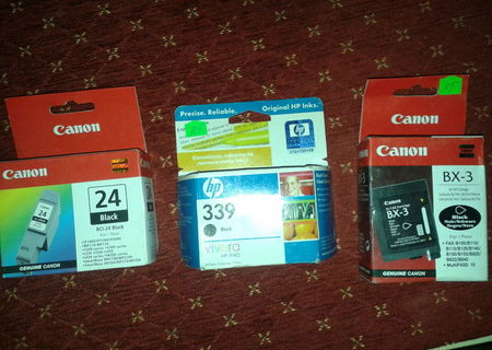 Vand Cartuse: Canon BX-3, Canon 24 si HP 339