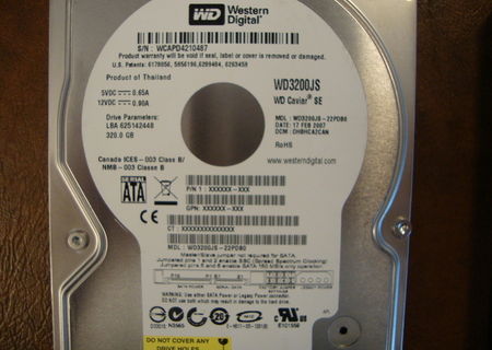 vand HDD WD 3200JS