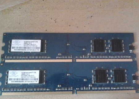 Vand Memorie Ram DDR2 2x256 Mb ram-512