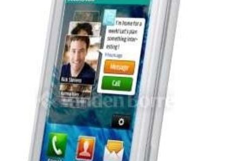 Vand telefon Samsung Wave 525 culoare alba in stare excelenta 160 lei