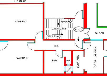 Vind apartament 3 camere P-ta Catedralei