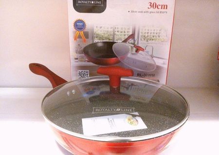 Wok de 30 cm din aluminiu cu marmura