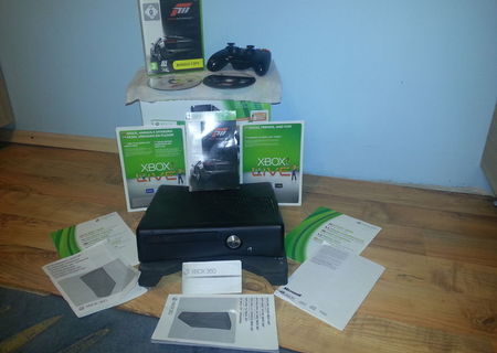 Xbox 360 Slim(Modare pe dvd-rom) 250GB+Forza Motorsport 3