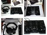 consola dj hercules instinct+casti profesionale reloop RH-2500 Neg