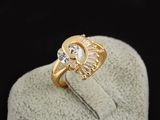 Inel gold filled-cubic zirconia