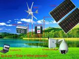 IP Dome camera cu panou solar si turbina eoliana