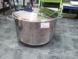 Oala inox de 45 L cu capac de inox