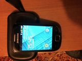 Samsung galaxi fit gt-s + microcard 2G si husa piele