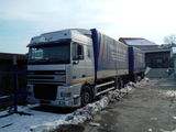 SCHIMB DAF 95 XF + remorca KRONE cu autocamion cu macara