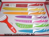 set cutite color 7 piese