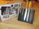 Set cutite inox cu suport magnetic