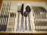 set de tacamuri de 24 pcs san marino argintiu cu model