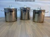 Set oale inox 6 pcs 8L, 10L, 13L