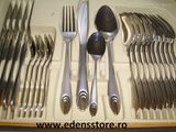 set tacamuri de 24 pcs milano argintiu cu auriu