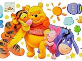 Sticker perete winnie the pooh si prietenii lui