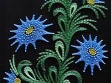 Tablou decorativ String Art - Blue Flowers