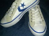 tenisi dama converse ALL-STAR, Numarul 37, stil sport, alb-albastru,stare noi.