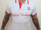 Tricou polo LOUIS VUITTON,print RED GLITTER LV