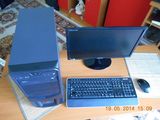 Vand calculator i3-3220 cpu 3.30 GHz, SSD 120Gb, hdd 1T, usb 3.0, monitor Samsung led 22”, tastatura si mouse Microsoft wireless