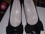 vand pantofi piele negri giorgia shoes vera pelle made in italia