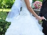 Vand rochie de mireasa printesa, superba din organza